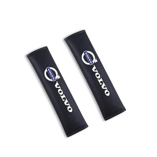 JIYIFAN 2 Pezzi Auto Copri Cintura di Sicurezza per Volvo C30 C40 C70 EX30 S40 S60 S80 S90 XC40 XC60 XC70 XC90 Rdesign, Cuscinetto Cintura di Sicurezza Accessori Decorativi Adatto a Tutte Le Stagioni