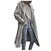 SANFASHION Manteau Femme Hiver Doudoune Capuchon Vintage Oversize Blouson Cape Longue Duffle Coat Fourrure Fausse Jacket Leather Veste Mode Manche Longue Épaissir Doublé Peluche Parka Rembourré