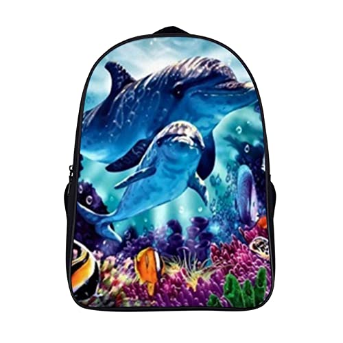 Sac à dos pour garçons et filles dauphin contre le désordre scolaire