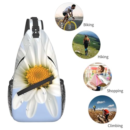 Bolso cruzado tipo bandolera negro para senderismo y uso casual miniatura 6