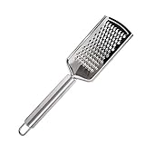 Honbay 1PCS Stainless Steel Cheese Grater Lemon Zester with Handle for Vegetables Lemon Cheese Chocolate