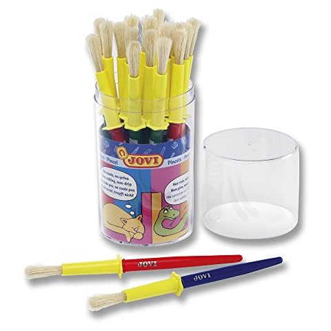 Pinceles escolares Jovi mediano bote de 20 unidades Cover
