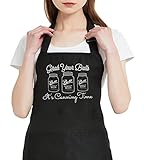 GXVUIS Grab Your Balls It's Canning Time Schürzen für Frauen mit 2 Taschen, wasserdicht,...