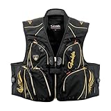 がまかつ(Gamakatsu) アルテマシールドプロ ハーフメッシュベスト ブラック/ゴールド M GM2329