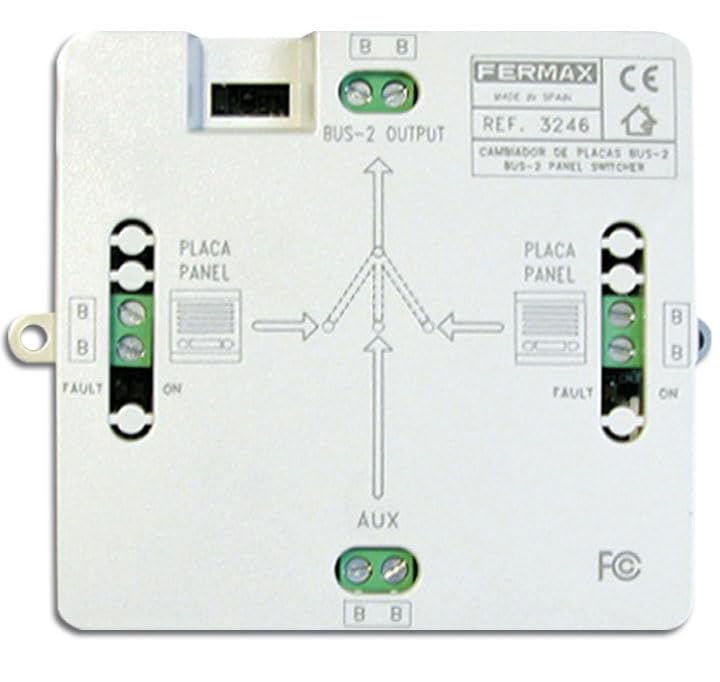 Cambiador placas BUS2 Fermax para evitar interferencias en accesos con doble placa