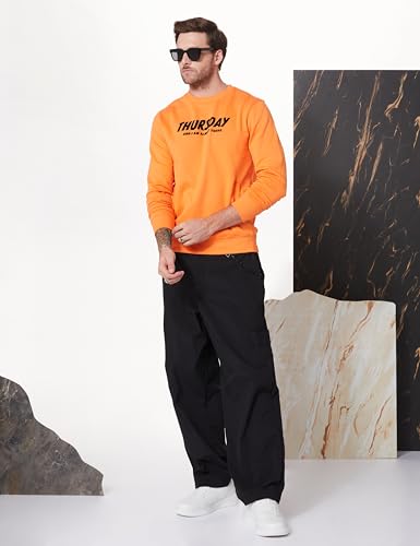 Image of Amazon Brand - Symbol Men Cotton Rich Light Weight Crew Neck Sweatshirt (Regular Fit)