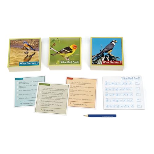 What Bird Am I? Juego de mesa para identificar aves con 300 cartas para 2 o más jugadores de 14 años en adelante miniatura 5