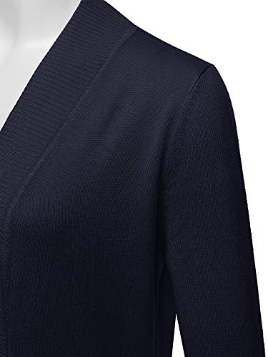 Image of STARJJ Womens Soft Stetchy Knit Longline Open Front Sweater Cardigan with Pockets (S-3X)