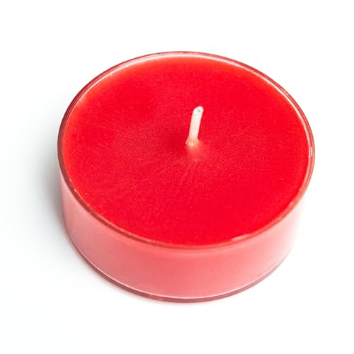 Image of AuraDecor Scented Soy Wax Acrylic Tealight Candle, Organic Luxury Aroma, Aromatic /Aromatherapy Candle || Long Lasting Burning Time (Jumbo Tealight, Juicy Lychee)