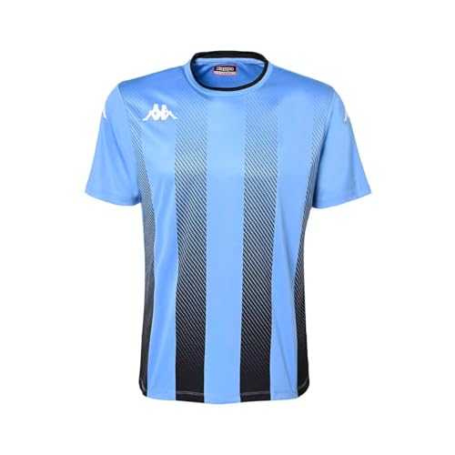 Kappa Homme Bugo T-Shirt, Bleu Clair, Noir, L EU
