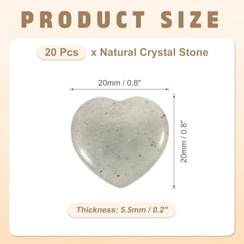 Piedras de cristal natural contra el estrés diario mini rocas de bolsillo 3