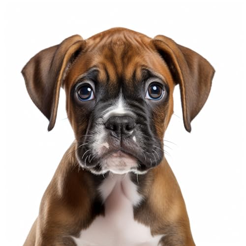 Generic DIY Boxer Dog DIY Stamped Cross Stitch Kits for Beginners Easy 11CT Needlepoint Embroidery Counted Cross Stitch Kits Art Craft Wall Decoration and Gift 14x14inch(1)