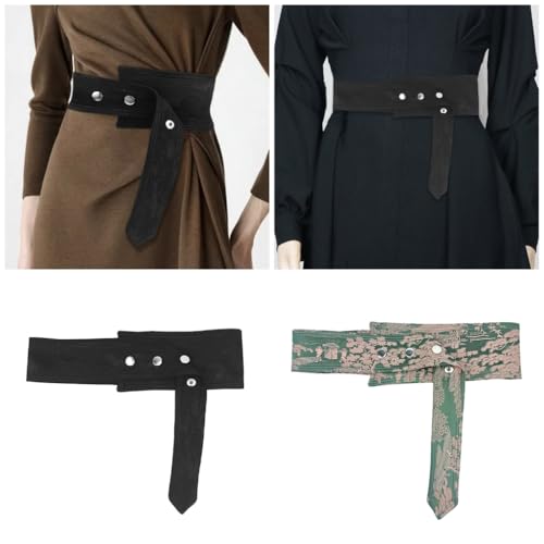 Classical Wide Waist Belt Decorative Wasitband Waist Cincher Combining Modern and Traditional for Everyday Wear2