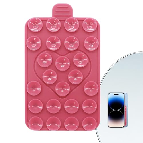 ALWIDA Agarre Adhesivo para teléfono, Funda Antideslizante para teléfono, Funda portátil de succión Fuerte, Accesorio Adhesivo de Silicona para Mujeres, videollamadas, transmisión en