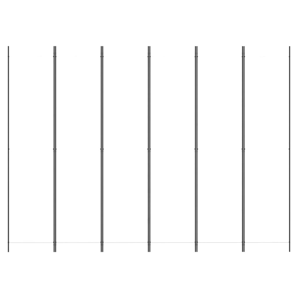 vidaXL Paravent 6-TLG. Raumtrenner Raumteiler Trennwand Umkleide Sichtschutz Spanische Wand Wohnzimmer Schlafzimmer Weiß 300x220cm Stoff
