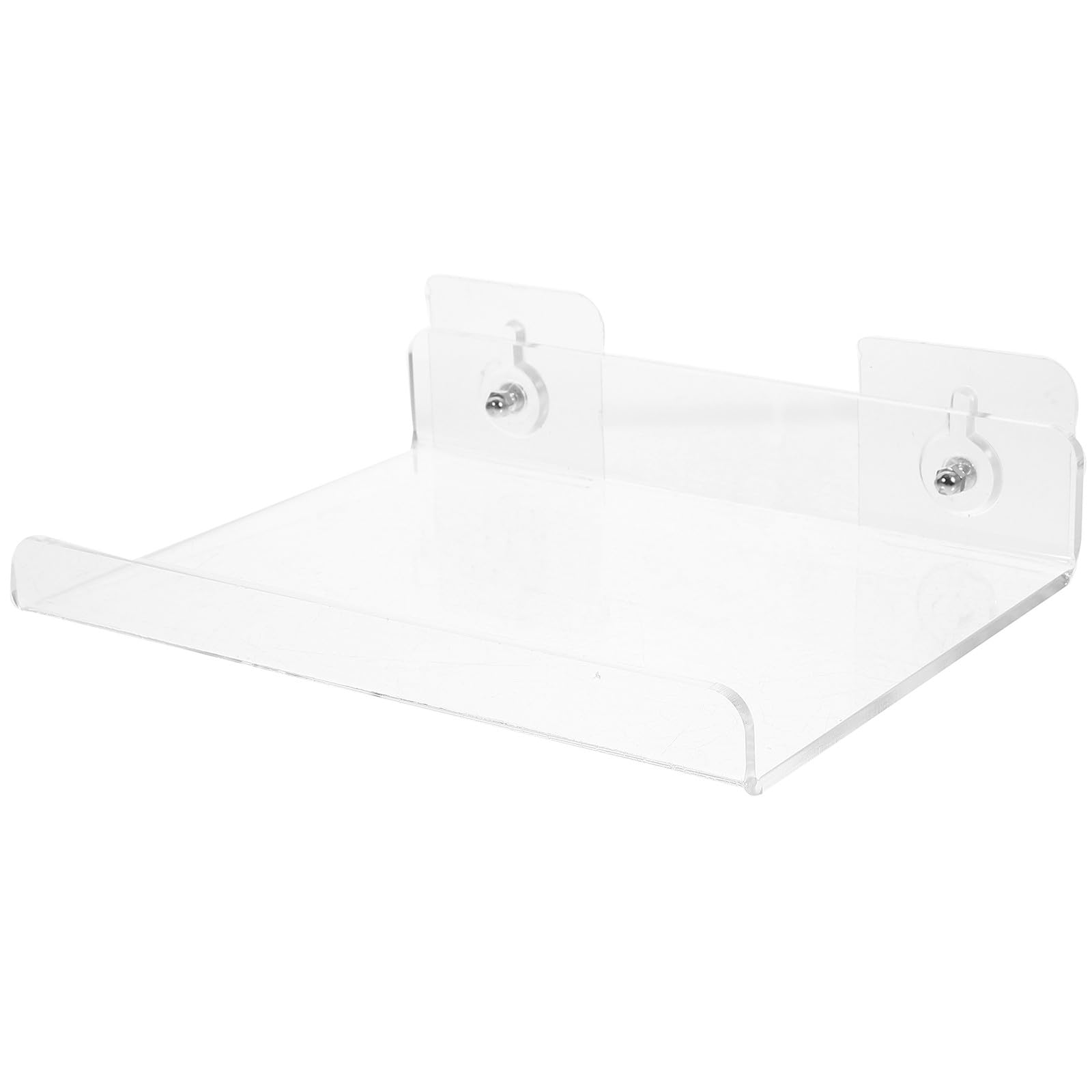 Estante flotante de acrílico para baño sin taladro y organizador de dormitorio