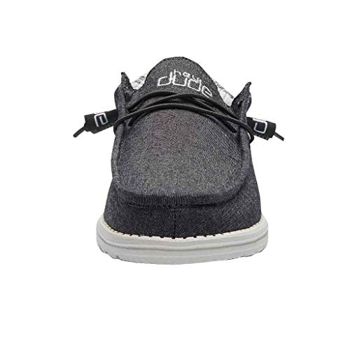 Hey Dude Men's Wally Funk Carbon Blue Size 8 | Men’s Shoes | Men's Lace Up Loafers | Comfortable & Light-Weight #TOP4