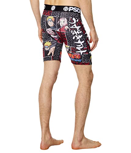 PSD Men's Naruto Duo Boxer Briefs, Black, M2