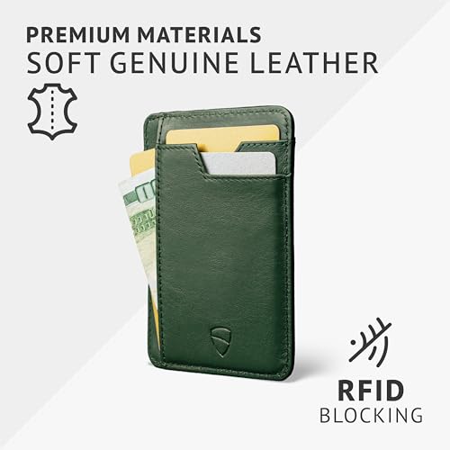 Vaultskin Slim RFID Wallet for Men - Leather Front Pocket Minimalist Card Holder Wallet with ID Window & Gift Box (Brixton)3