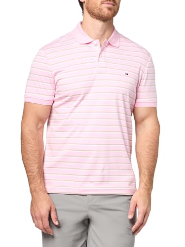 Image of Tommy Hilfiger Mens Short Sleeve Casual Polo Shirts in Regular Fit with Liquid Cotton
