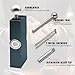 ADOTBLOB Aluminium Cannagar Mold Kit Grey, Scrub Surface Cannagar Mold, Updated X-Large Size Cigar Roller Kit with 2 Metal Skewers, Aluminium Alloy Tip, Funnel, Longer Burn Time