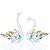 Ornalrist Set of 2 Crystal Colorful Swans Wedding Anniversary Romantic Gifts for Parents, Glass Swan Figurines Collectibles Birthday Presents Keepsake for Couple Women Home Decor