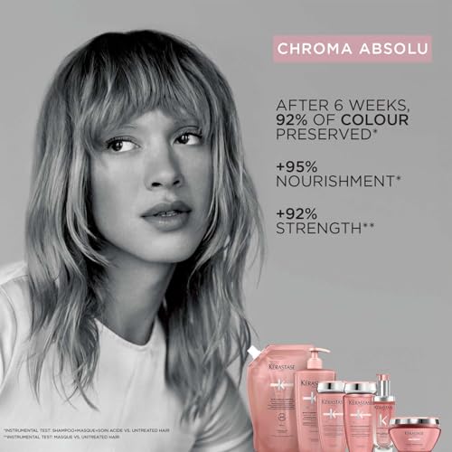 Image of Kerastase Chroma Absolu Riche Shampoo for Color-Treated Hair 250ml | Sulphate Free Colour Protect Shampoo | Medium to Thick Hair| Infused with 3 Restoring Acids and Centella Asiatica