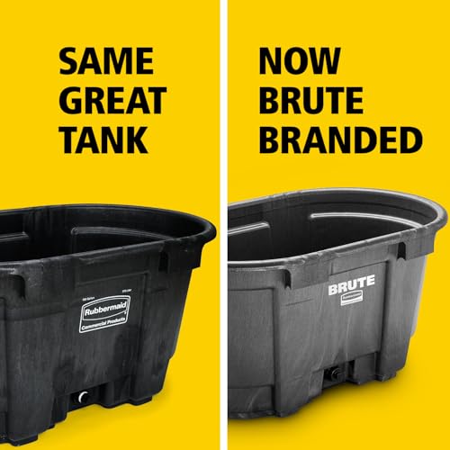 Image of Rubbermaid Commercial Products Stock Tank 100-Gallons Structural Foam Heavy Duty Container for Livestock /Animal /Cattle Feed & Water Outdoor Homemade Pool /Hot Tub /Bathtub & Pet Cleaning /Dog Wash