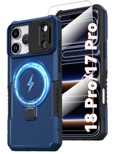 KTUOHU Magnetic for iPhone 18 Pro Case/iPhone 17 Pro Case with Ring Stand