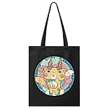 [BAKYAR] トートバッグ 妖怪ウォッチ キャンバス ショッピングバッグ 肩掛け 手提げ袋 おしゃれ 大容量 小物収納 軽量 便利 出掛け 通勤 通学 旅行用 男女兼用