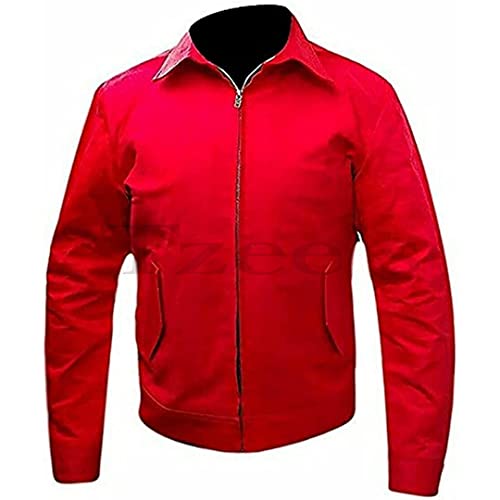 Image of Tzee's James Dean Rebel without a Cause Jacket-James Dean Jacket- Rebel without a Cause Jim Stark red Genuine Cotton jacket