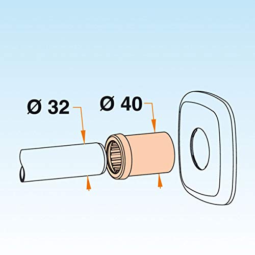 lira LIA15100 GLU Stop Siphon LIA151001, White, Bianco, Piccolo - Image 4