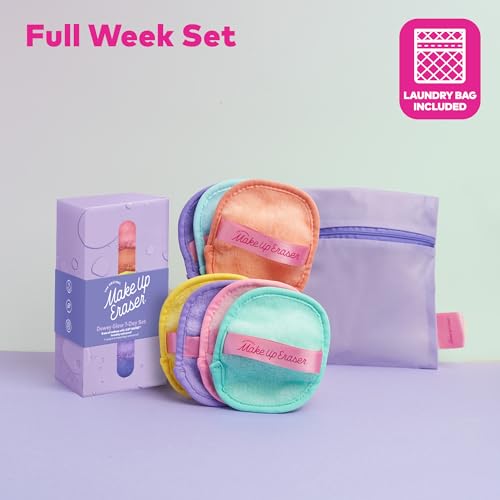 7-Day Set, Erase All Makeup with Just Water, Including Waterproof Mascara, Eyeliner, Foundation, Lipstick, Sunscreen, and More! 7ct