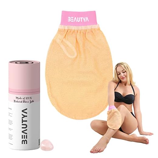 Deep Relaxing Lover Exfoliating Mitt for Men, Body Scrub, Dead Skin Remover, Keratosis Pilaris, Exfoliating Gloves, Reduces Ingrown Hair, Microdermabrasion at Home, Original Exfoliating Body Scrubber