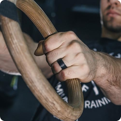 Rinfit Silicone Rings for Men - Mens Silicone Wedding Band - Infinity Silicone Ring Men - Rubber Wedding Rings - Patented Design