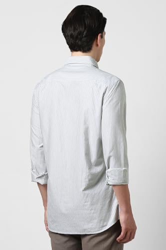 Image of Van Heusen Men's Casual Shirt for Men | Cotton | Stripe | Slim Fit | Full Sleeves |
