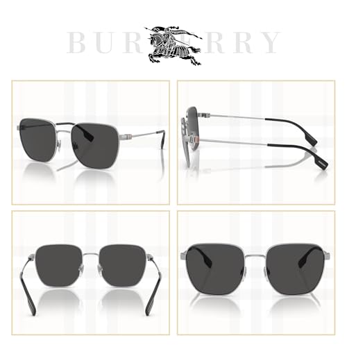 BURBERRY DREW BE3142 Square Sunglasses for Men +BUNDLE with ACCESSORY EYEWEAR KIT4