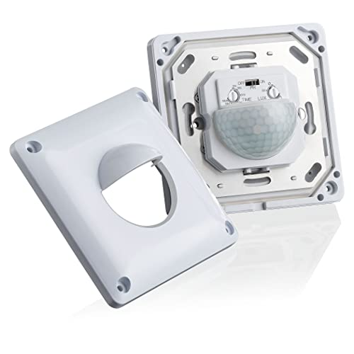 SEBSON 2x PIR Sensor Light Switch Outdoor, Wall Flush Mounted, Infrared Motion Sensor, LED suitable, IP65 - Image 2