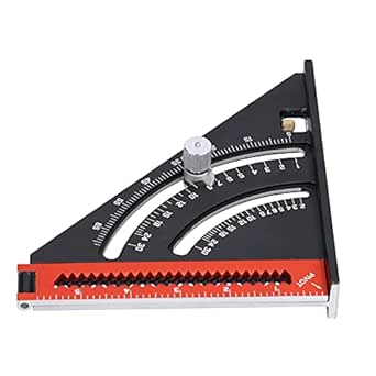 Folding Triangle Ruler, Aluminum Alloy Triangle Ruler Adjustable ...