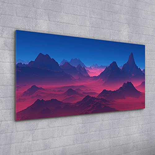 Image acrylique murale 100x50cm mountains déco salon - 2