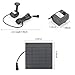Solar Fountain Pump for Birdbath, 1.8W Free Standing Solar Water Fountain, Solar Powered Water Pump Kit for Bird Bath,Small Pond,Garden and Lawn