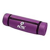 Acte, Tapete Yoga 1,80m x 60cm em NBR para Pilates e Alongamento, T54-RX, Roxo