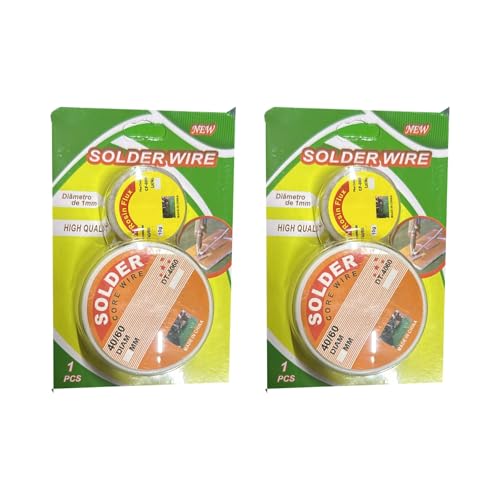 YSAMAX Solder Wire, Ease Of Use, Low Melting Point, Smooth Flow, And Strong Mechanical Bonds, Convenient And Essential Tool For Any Electronics Toolkit, (2PCS)
