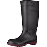 [ジーデージャパン] ツヤ消し ワークカラー 樹脂先芯入り PVC長靴 底耐油 RB-718 メンズ ブラック 27 cm 3E