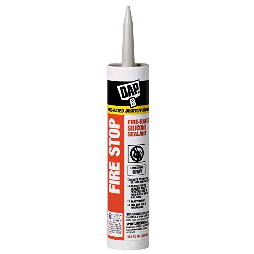 12 Pack of 10.1 oz Dap 18806 Fire Stop Gray Fire Rated Silicone Sealant