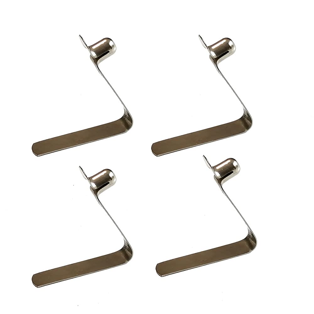 UP100® 50PCS Single Button 3mm / 4mm / 5mm / 6mm / 7mm / 8mm / 9mm /15mm Clips Kayak Paddle Snap Spring Clip Tent Pole Clips Awning Telescopic Tube Camping & Caravan & Chair Tube Lock (5mm Leg 27mm)