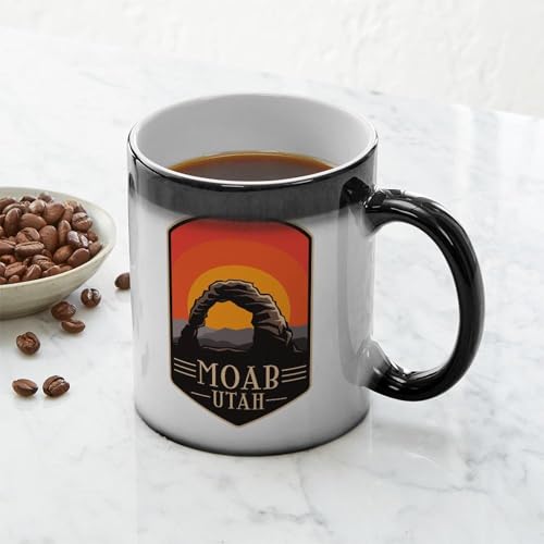 Taza mágica de cerámica CafePress 11 oz color negro miniatura 6
