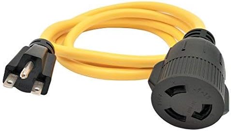 Parkworld 692149 Adapter Power Cord 15 AMP 250 Volt NEMA 6-15 Plug to Welding Twist Lock 30 AMP L6-30 Receptacle, 6FT