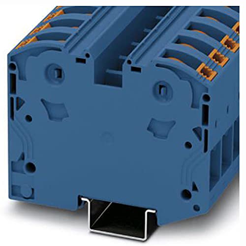 Phoenix Safe Contact PTPOWER 35 BU High Current Terminal Block, Pack of 10, 3212065 Blue