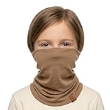 menique Kinder Merino Schlauchschal – 100% Merinowolle Loop Schal, Halstuch, Halswärmer...